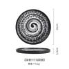 Creative Pasta Western Pizza Plates Ceramic Steak Plates Simple Stone Pattern Flat Tray Japanese Cuisine Home Restaurant Plate