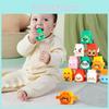 Plastic Animal Blocks Stacking Toy For Toddlers Educational Gift Pack