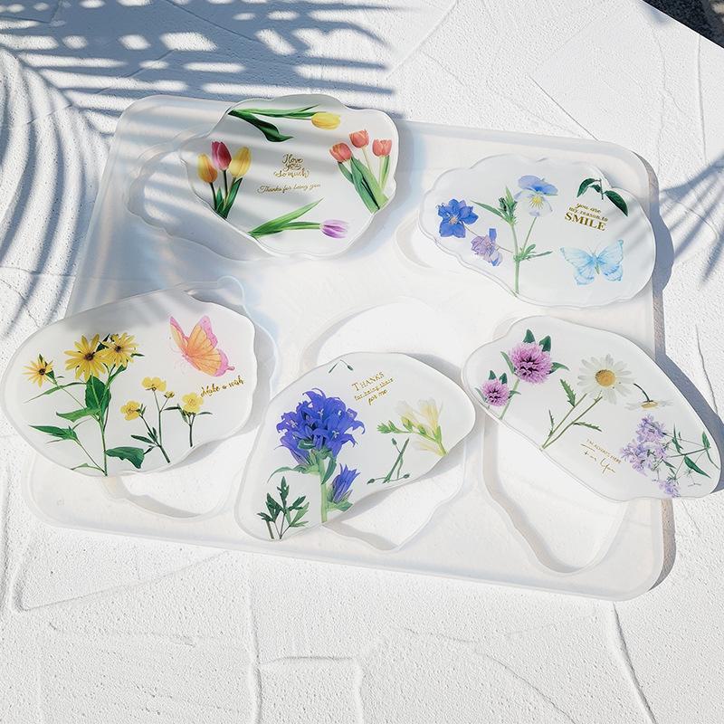 DIY Dried Flower Coaster Kit: Embossed Glue Gift Set for Teacher's Day