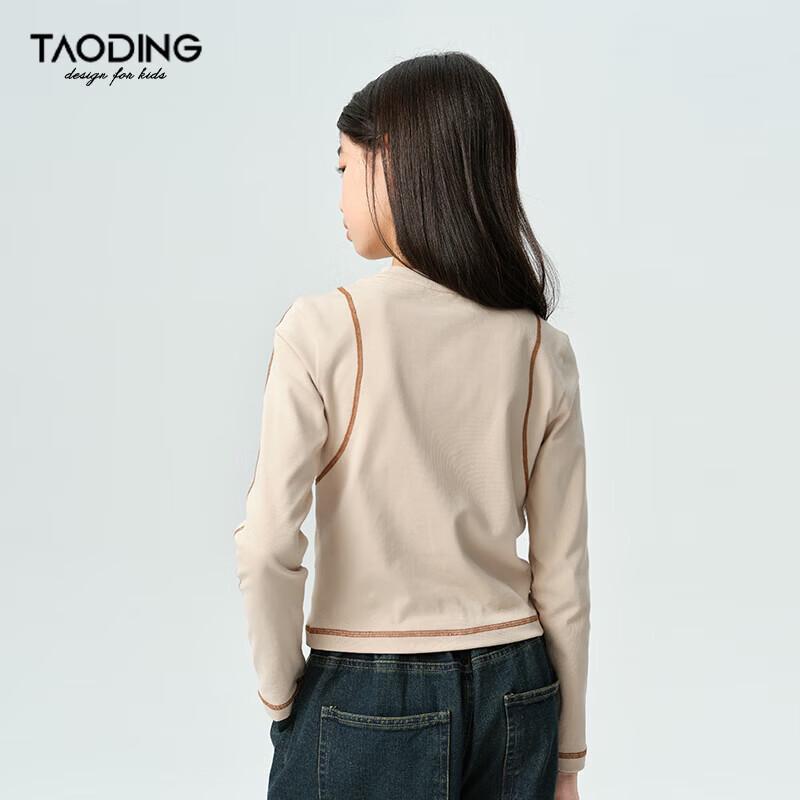 Girls' Color-block Long Sleeve T-shirt