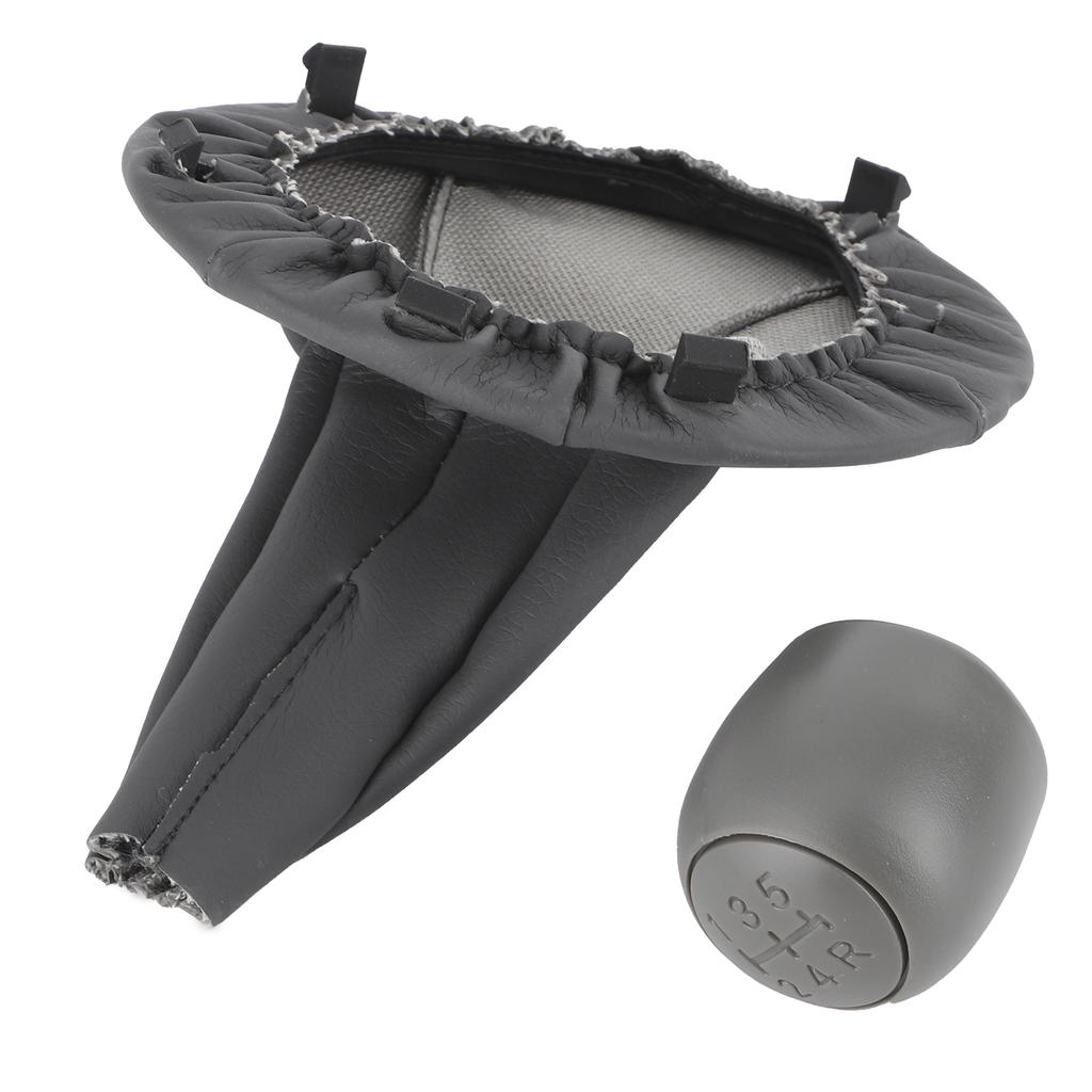 5-Gang Schalthebelknauf mit staubdichten Manschetten Ersatz Passend für Fiat Panda500 500C