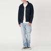 Levis FW22 Solid Color Button-Down Denim Jacket Men Jacket Dark-Blue A2699-0002