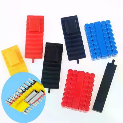 Skruvbits hållare kompatibla med 1/4" sexkantsfäste; Levereras i förpackningar om 2/3/5 med 10/22/32 förvaringsfack