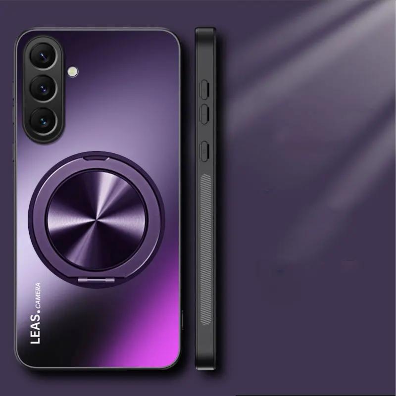 AG Frosted Hard PC Shockproof Case For POCO F7 Pro X7 Pro F7 Ultra M7 Pro Magnetic Stand Holder Phone Cover Bumper For Redmi Turbo 4 Pro