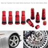 4Pcs Universal Car Tyre Valve Stem Caps Motorcycle Tubeless Wheel Tyre Valve Stems Caps Aluminum Alloy Tire Air Valve Stems