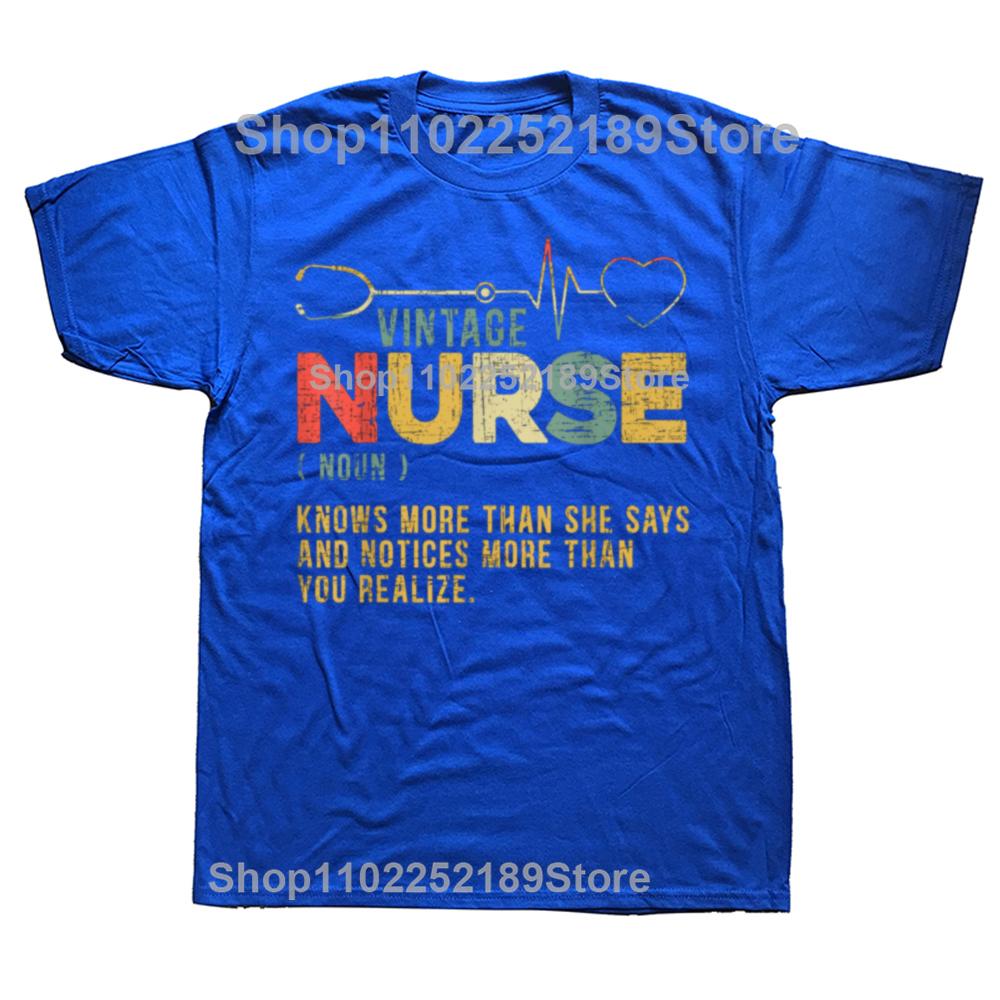 Funny Nurse Halloween Skeleton Classic  Graphic T-shirts Men Women's Fashion Casual Tshirt 100% Cotton Loose Oversized T Shirt