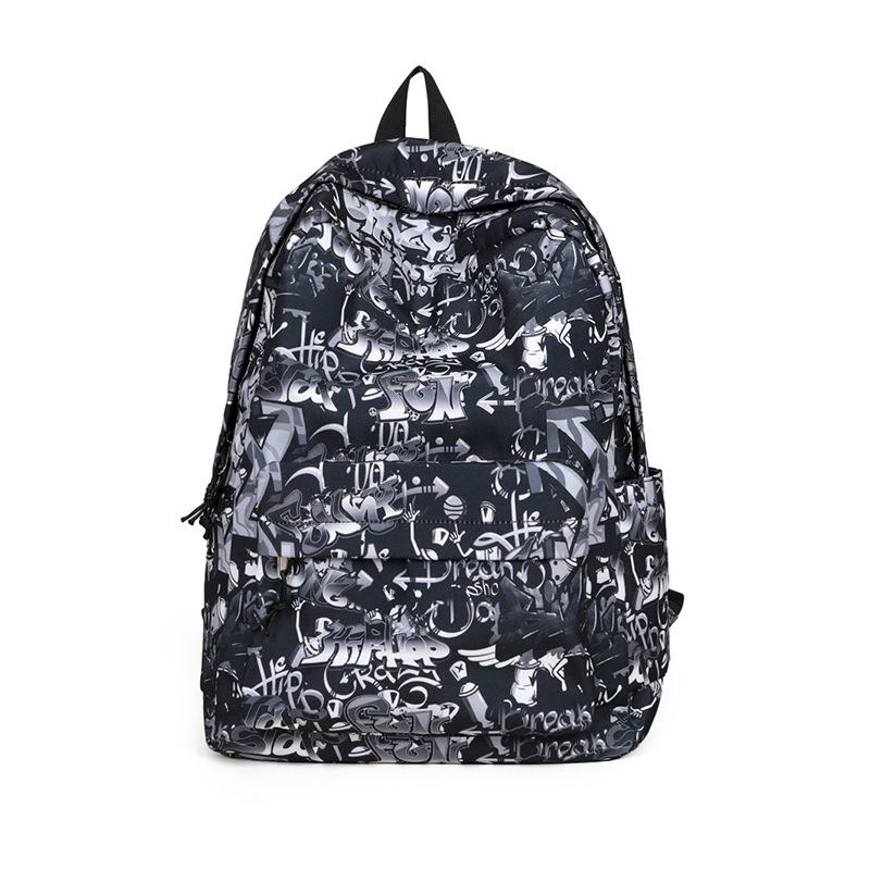 Ghiozdane Personalizate Graffiti Rucsac pentru Elevi de Gimnaziu și Liceu Unisex Murdar Capacitate Mare Geantă Școlară Trendy