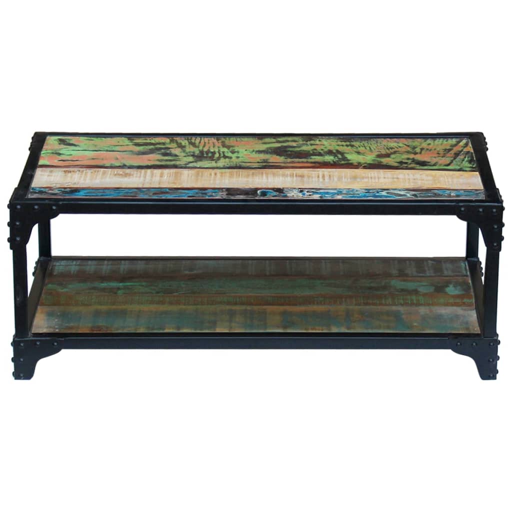 Vintage Style Solid Reclaimed Wood Coffee Table