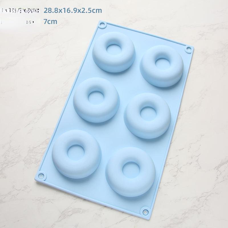 Donuts Rice Cake Cake Pudding Baby Food High Temperature Resistant Silicone Mold Oven Can Be Steamed Baked