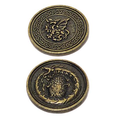 Dragons Gold Metal Coin 1 Piece