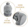 Mini Stone Kwan Yin Buddha Figure for Zen Garden Outdoor Patio Indoor Shelf Decor Small Asian Sculpture Peaceful Home Decor