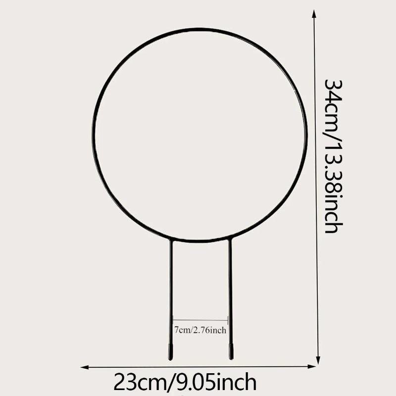 Garden Trellis Iron Climbing Plant Support with Black Rust Proof Coating for Indoor Flower Vine Trellis Plant Accessories