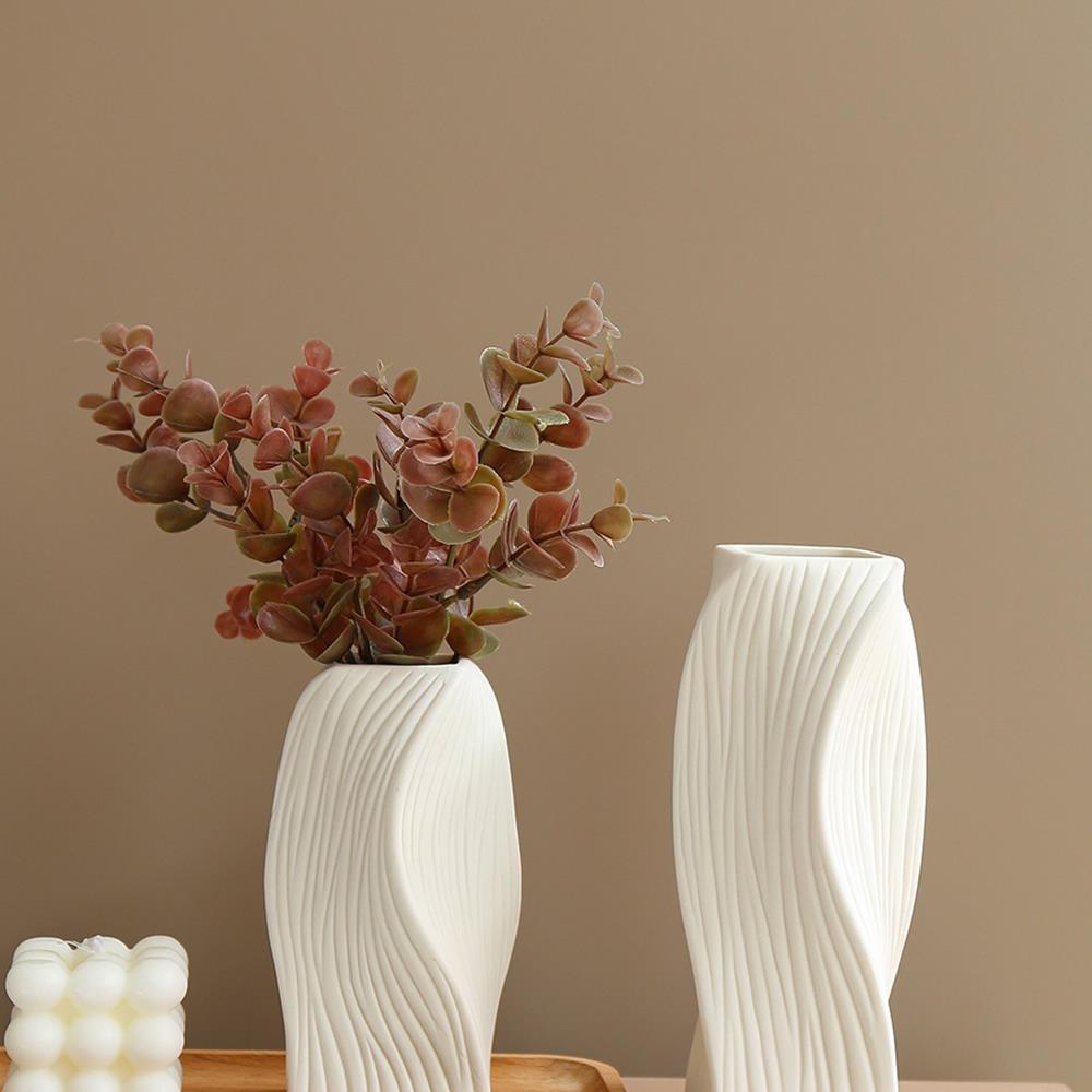 Modern Style Vase Plastic Flower Vase Nordic Living Room Decor Craft Flower Bottle Floral Arrangement Display Vase Pots Ornament