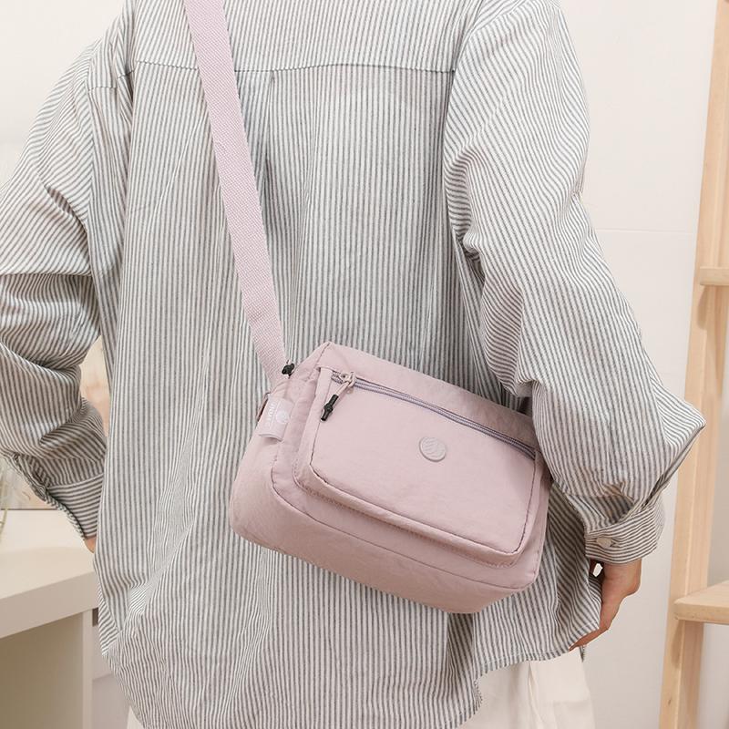Lightweight Nylon Crossbody Bag for Women Casual Shoulder Handbag with Multi Pockets