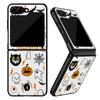 Halloween Ghost Pumpkin Case For Samsung Galaxy Z Flip 8 7 FE 6 5 4 Z Flip8 Flip7 Flip6 Flip5 Hybrid Leather Skin Hard PC Bumper Cover