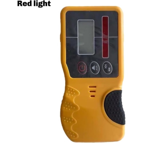 Self-Leveling Rotating Laser Level Receiver, Outdoor Rotating Laser Level Detector with Heavy-Duty Clamp, Red Light