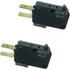 LONYE SZM-V16-FC-61 W10727360 Microwave Switch Replacement for Whirlpool Maytag Amana Microwave W10727360VP AP5950105 PS10057151 (SPDT)(Pack of 2)
