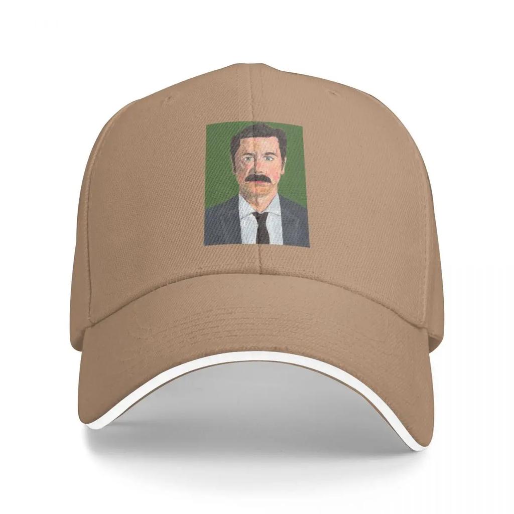 Mike Wozniak Portrait - Acrylic on paper Baseball Cap fishing caps man Hat Unisex Unisex Caps Women's