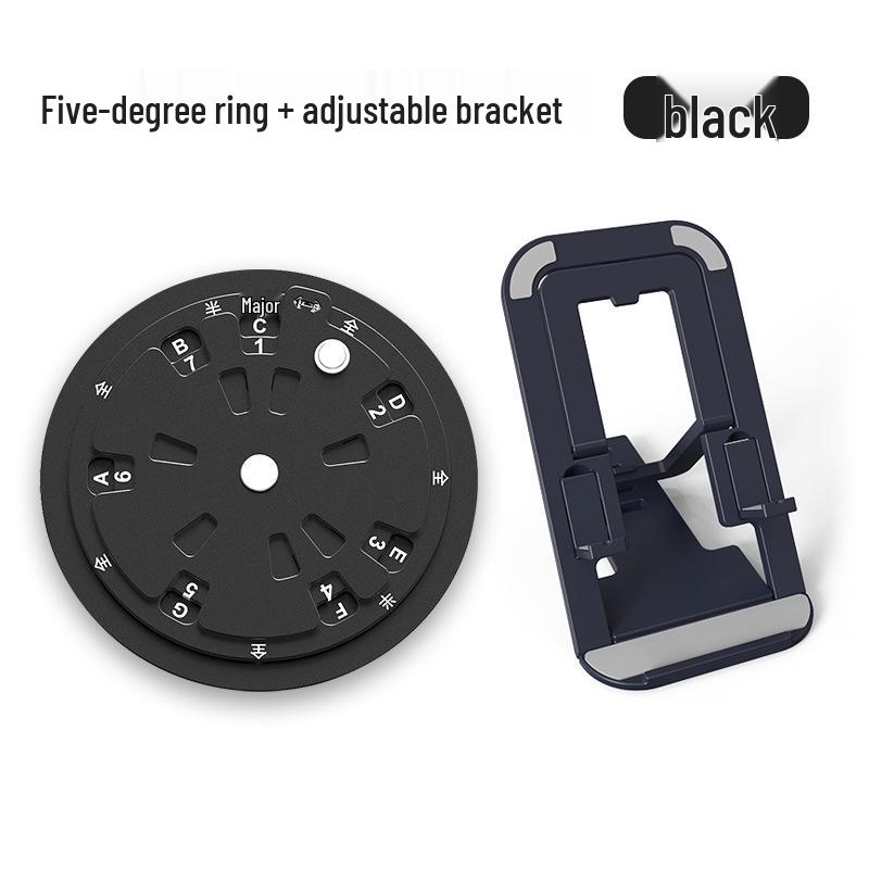 Toupie Portable de Théorie Musicale: Cercle des Quintes Échelle pour Guitare, Piano & Basse