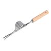 Hand Weeder for Gardening Stainless Steel Weeder Root Weeder with Wooden Handle Manual Weeder for Digging Weeding Loosening