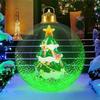 1116 Outdoor Christmas Balloons Santa Snowman Xmas Tree Light Up Balloons Holiday Party Yard Garden Christmas Decorations