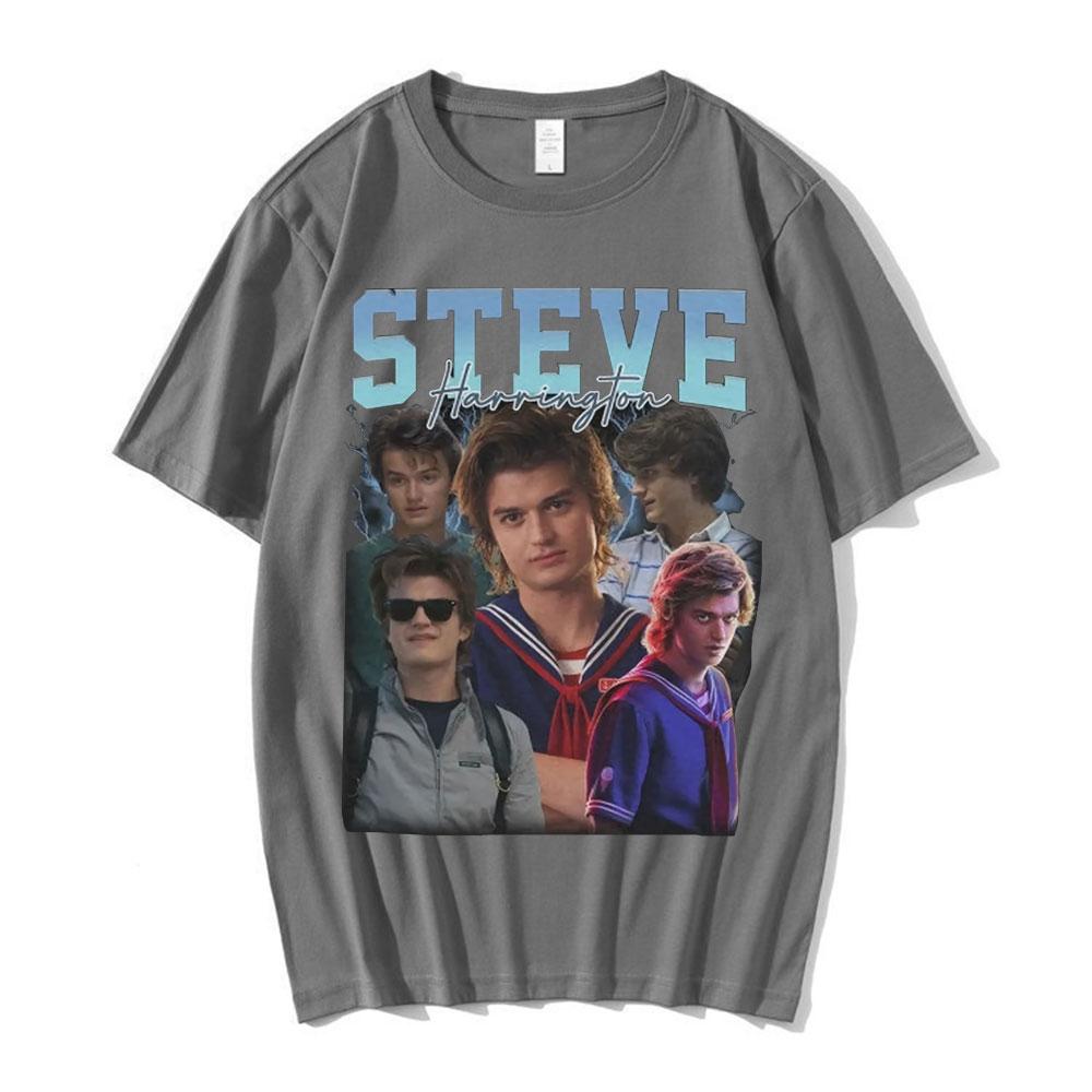 Steve Harrington T-shirts Women Graphics Print T-shirt Unisex Short Sleeve Oversize Pure Cotton T Shirt Harajuku Streetwear Tops