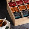 Tea Organizer Storage Box 9 Grid Tea Chest Storage Box Decorative Teabag Holder Containers Teabox Station Display