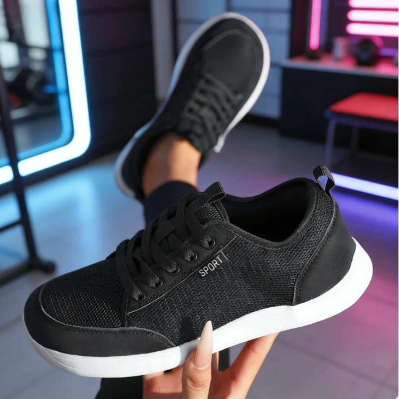 Women's Wide Barefoot Shoes New Fashion Outdoor Running Sneakers Minimalist Large Trendy Mesh Casual Walking Shoes