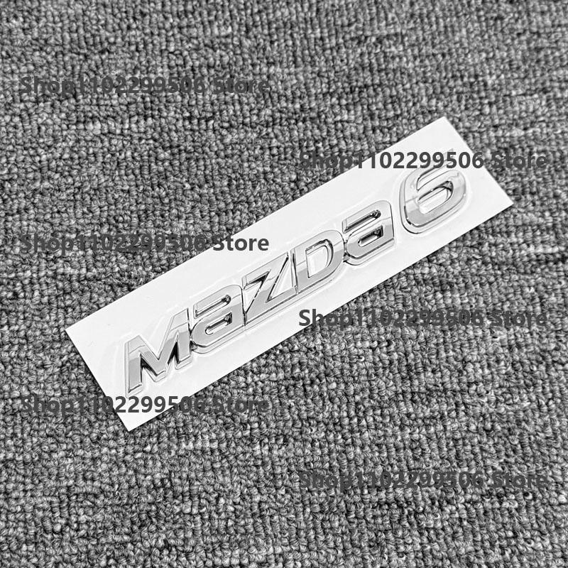 3D ABS Schwarz Buchstabe Heckklappe Heck Auto Emblem Abzeichen Aufkleber Dekoration Aufkleber Für Mazda 3 Mazda 6 Logo Modifizierte Zubehörteile