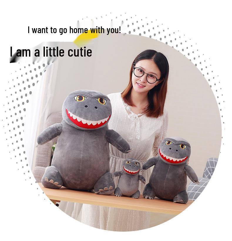 Q Version Godzilla Plush Toy: Cartoon Anime King of the Monsters Dinosaur Doll