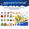 5D DIY bunte Diamant-Malerei-Aufkleber, verschiedene Weihnachtsbaum-Schneemann-Hirsch-Form, glänzende Diamant-Malerei-Abziehbilder