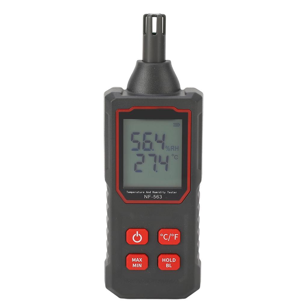 Temperature and Humidity Detector LCD Digital Display Hygrometer High Accuracy Probe Hygrothermograph