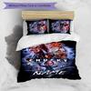 3pcs Custom Name Cartoon Michael Myers Bedding Set Duvet Cover Closure Includes 1 Duvet Cover & 2 Pillowcases for All Seasons Bedroom Decor
