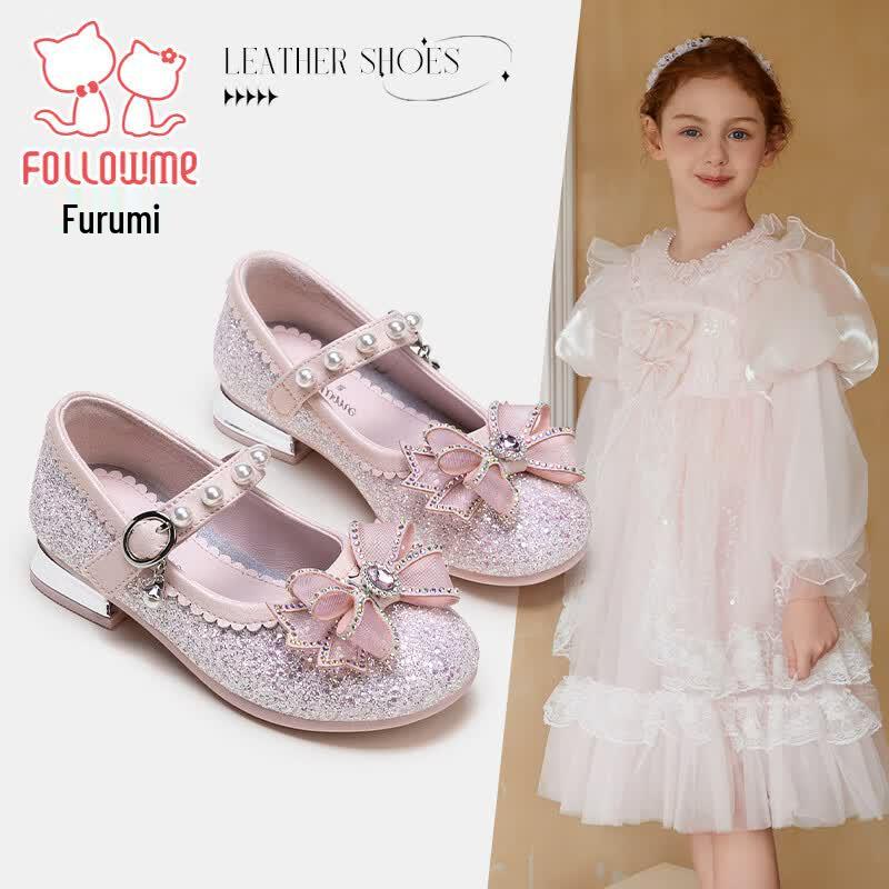 Girls Princess Crystal Dress Shoes 27 розовый