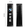 BBKZ6 2P-AQD6 Leather Car Seat Belt Protection Shoulder Pad Covers For BMW E36 E46 E90 E91 E87 F10 X2 3 5 6 7 Car Interior Accessories