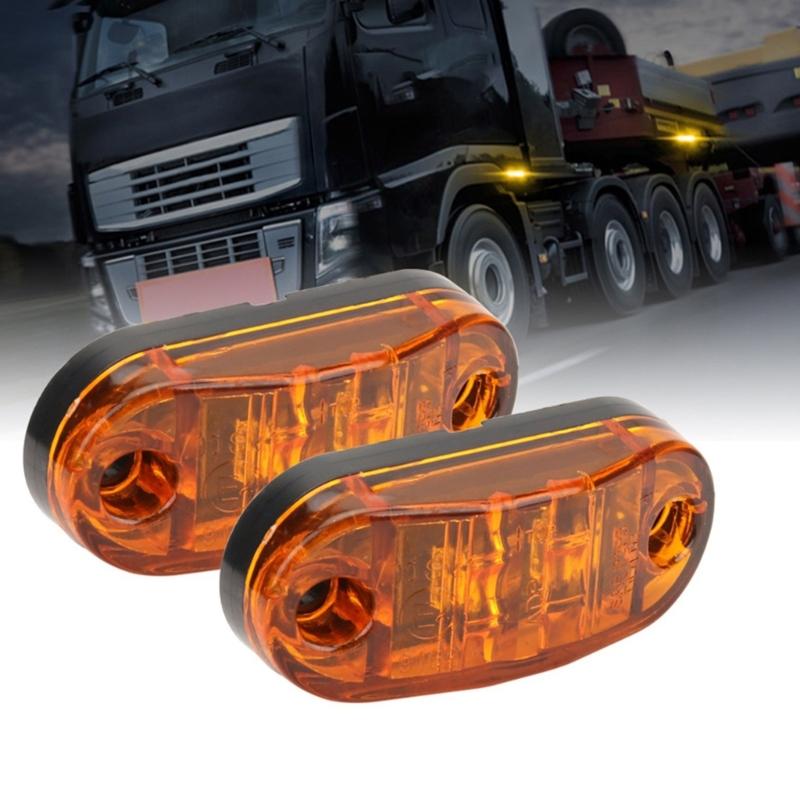 Universal Clearance Lamp LED Side Marker Light 24V Waterproof Automotive Warning Lights for Truck Trailer Car Bus