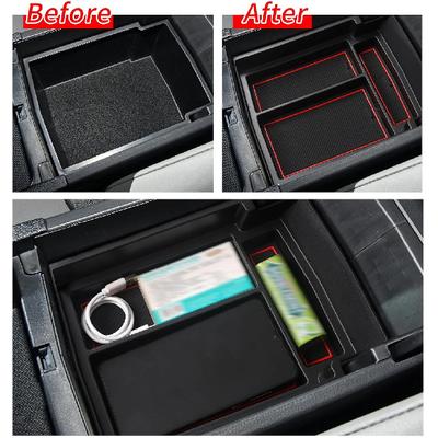 Fit for Toyota Bz4x 2022 2023, Car Centre Console Storage Box, ABS Centre Console Armrest Organiser Tray, Car Accessories