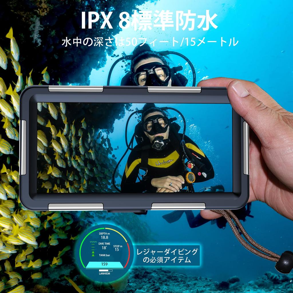 Para Capa de Mergulho para Capa Impermeável Subaquática para IP68 Padrão Impermeável 15m Natação Verão Quente com Compatível com iPhone [Novo 2025] iPhone,