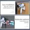 Punch-free Bathroom Organizer Wall Mounted Storage Rack Hairdryer Holder Wall Shelf Hanger