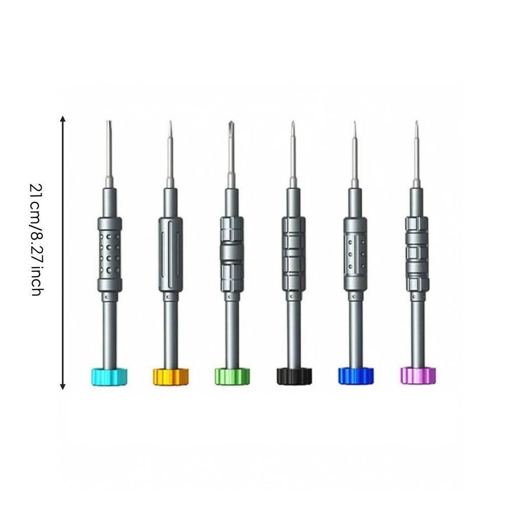 6in1 Precision Screwdriver Narrow Tip Electronics Repair Alloy Steel
