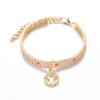 Pet Supplies, Colorful Crystal Necklace, Smiling Zircon, Three Row Diamond, Cat and Dog Accessories, High-end, Dog Gift