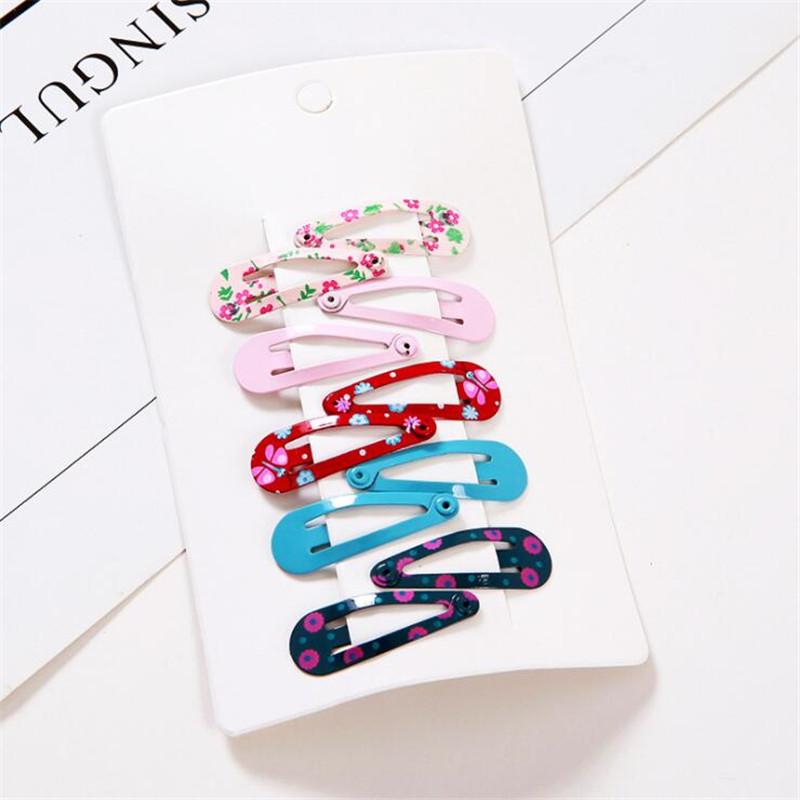 1 Set Niedlicher Druck Mini Baby Mädchen Kinder Haarspangen Haarklammern Barrettes Accessoires Für Kinder Haar Haargriff Haarnadel Kopfschmuck