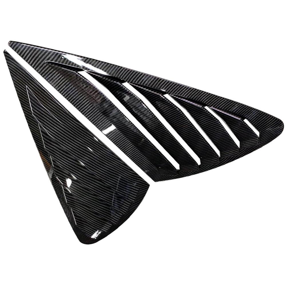 Triangle louver shark gill shaped rear window decorative window vent for Ford Focus MK2 2005-2013 hatchback 4D