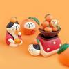 Orange Cat Citrus Cat Cute Handmade Decoration Item Cute Particle Home-made Resin Artwork Small Decoration Piece