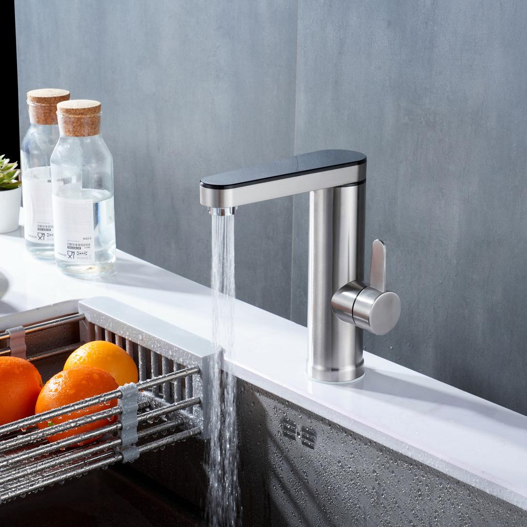 Instantaneous Water Heater, Teesa Faucet, Floor Tap, LED Display