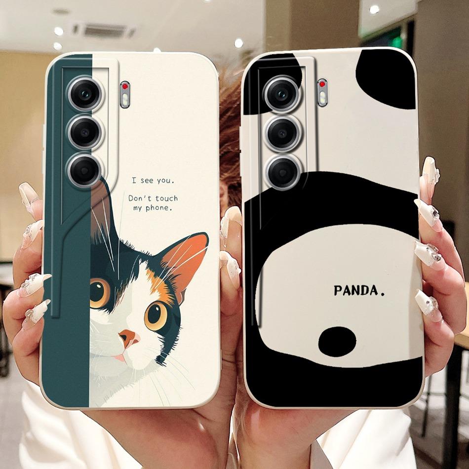 For Tecno Camon 40 Pro 4G Camon40 CM5 CM6 Cute Rabbit Cat Cartoon Phone Case For Camon 40 40Pro 4G Soft Silicone Cases Bumpers