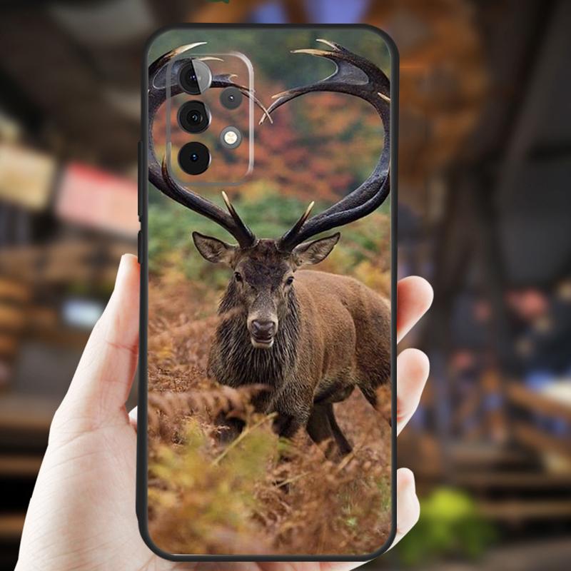 Deer Hunting Camo Case For Samsung Galaxy A15 A35 A55 A53 A33 A13 A36 A56 A26 A16 A22 A32 A52 A54 A34 A05 A06