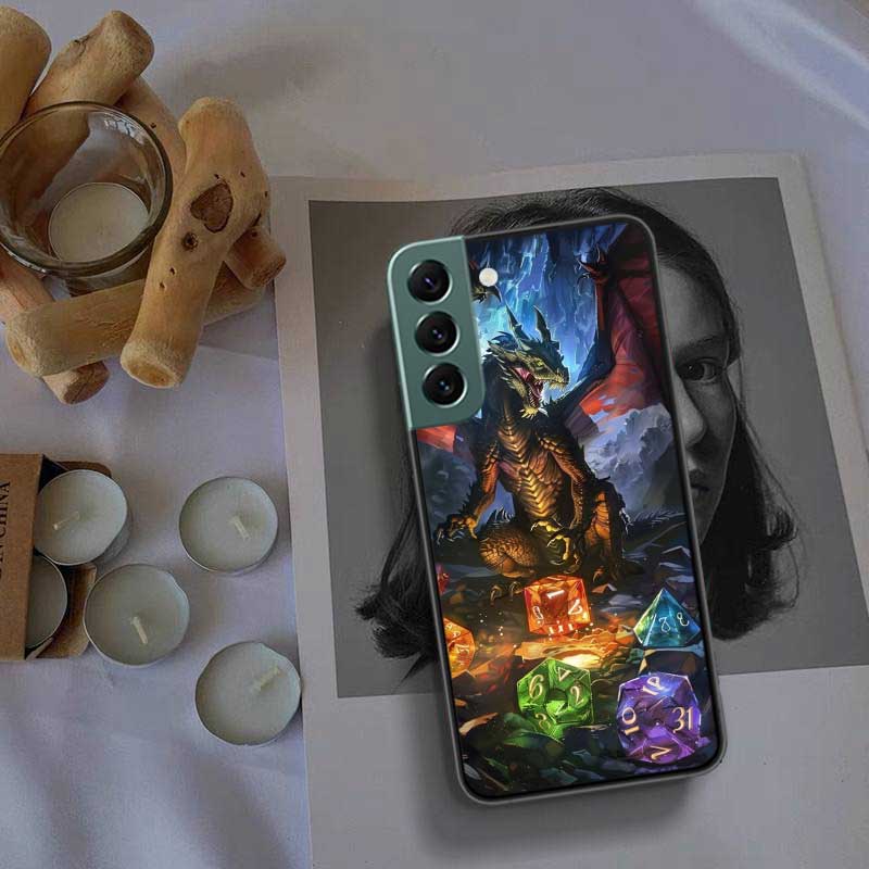Game D-Dungeons D-Dragons D-DND Phone Case For Samsung Galaxy S22 S25 Ultra S21 S10 Plus S26 Edge S20 S23 S24 FE Cover Silic