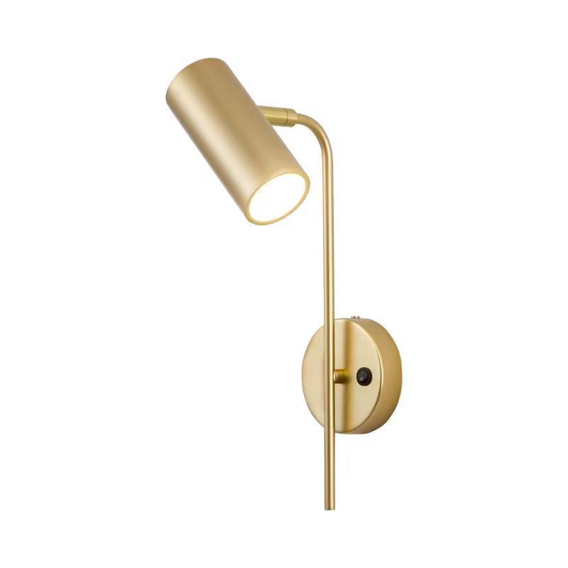 Modern Nordic Wall Lamp Rotatable LED Lights Bedroom Lamp Bedside Read Minimalist Creative Black Gold Interior Home Decor Sconce