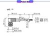 Genuine Right Angle M12 4-Pin Connecting Cable Plug YG2A14-050VB3XLEAX 2095897